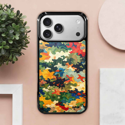 iPhone 17 Pro Max Case — Camo Patches Full Color Camo, Personalized Phone Case