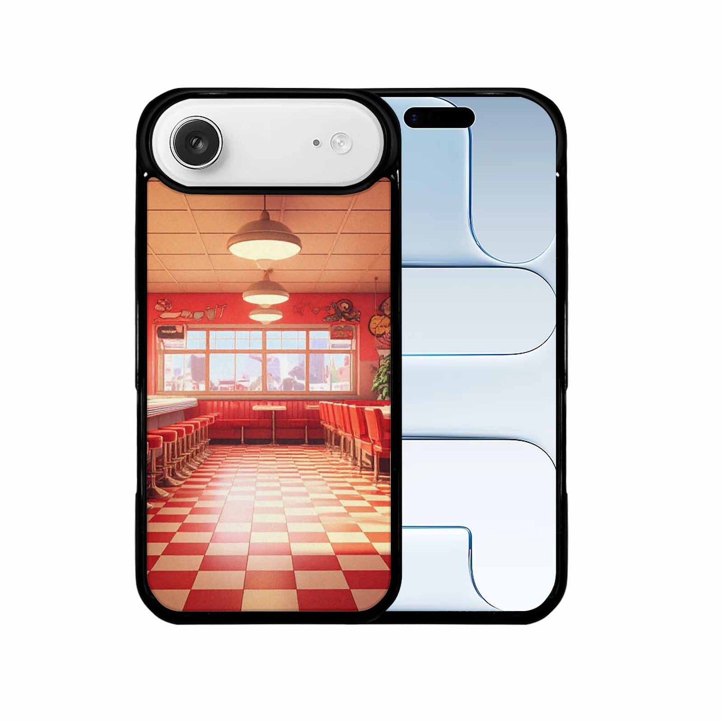 iPhone 17 Air Case — Diner Cartoon Art Pattern Retro Vintage, Custom Printed Phone Case