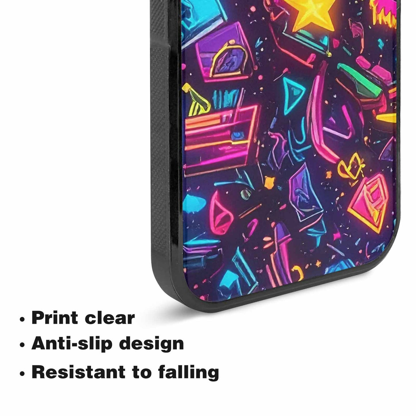 iPhone 15 Plus Case — 80s Retro Motif 80s Retro Motifs, Custom Print Case Cover