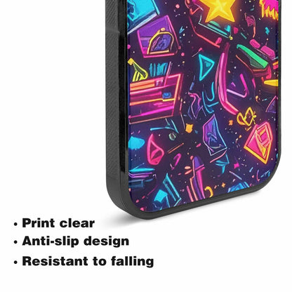 iPhone 15 Plus Case — 80s Retro Motif 80s Retro Motifs, Custom Print Case Cover