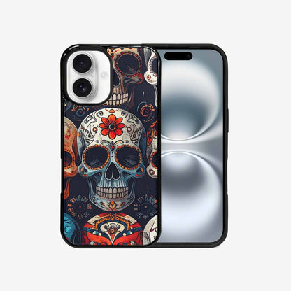 iPhone 16 Case — Skull Waves, Personalized Phone Case