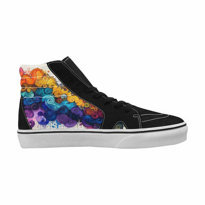 MEN'S Tie High Top Canvas Cottagecore Sneakers