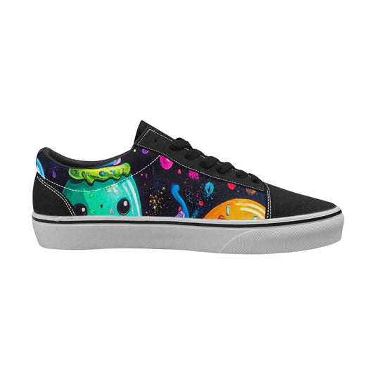 MEN'S Ice Cream Monsters - Lace-Up Canvas Grunge Custom Shoes