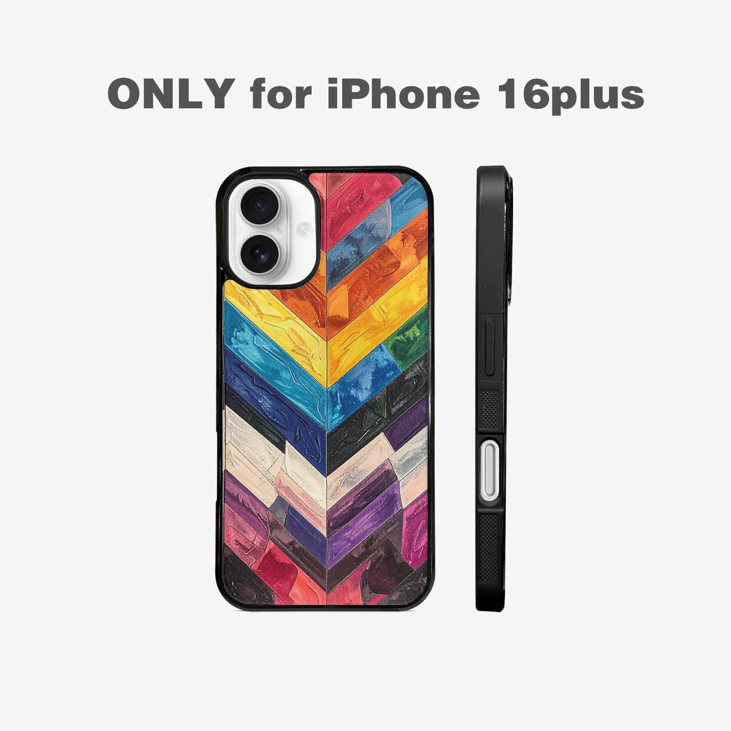 iPhone 16 Plus Case — Progress Pride Flag Color Theme Small, Original Design Phone Case
