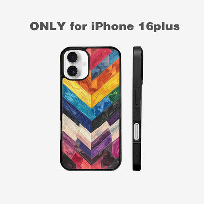 iPhone 16 Plus Case — Progress Pride Flag Color Theme Small, Original Design Phone Case