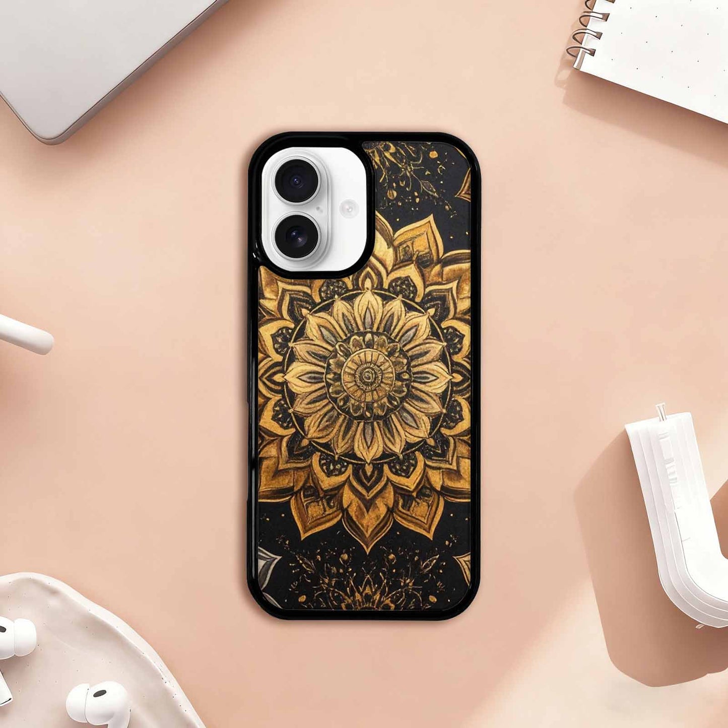 iPhone 17 Case — Small Mandala Pattern, Randomly Floral, Customized Protective Case