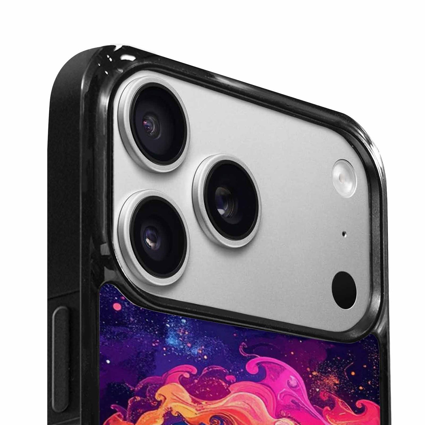 iPhone 17 Pro Case — Rose Galaxy Art Seamless Pattern Galaxy, Custom Phone Case