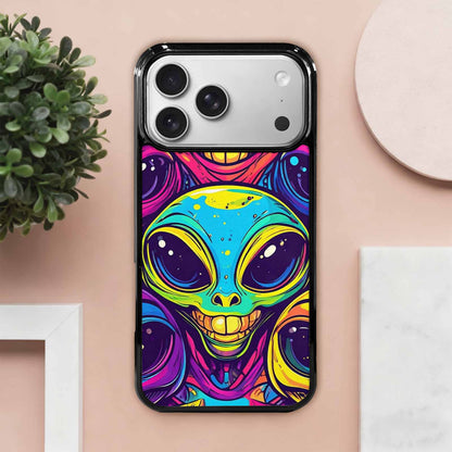 iPhone 17 Pro Max Case — Alien Ufo Cartoon Alien Scifi, Original Design Phone Case