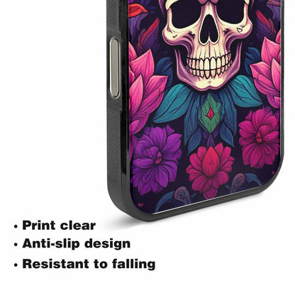 iPhone 15 Pro Max Case — Lotus Many Hundreds Of Skulls Art, Custom Made Phone Cover