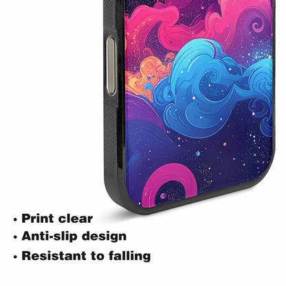 iPhone 16 Pro Max Case — Rose Galaxy Art Seamless Pattern Vibrant, Custom Made Phone Cover
