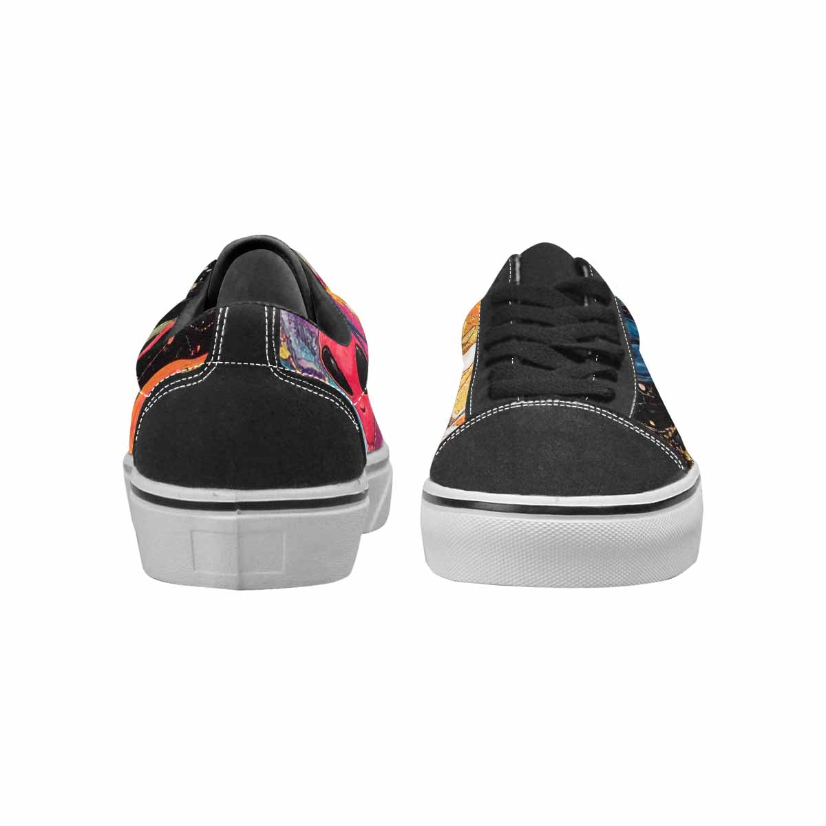 WOMEN'S Aliens  Marble Aliens Lace-Up Canvas Vibrant Chaos Sneakers