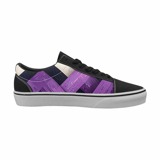 WOMEN'S Genderfluid Flag Color Canvas Lace-Up Grunge Custom Shoes