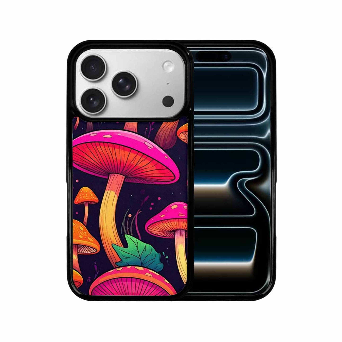 iPhone 17 Pro Case — Psychedelic Mushroom Cartoon Pattern Cartoon Cute, Original Design Phone Case