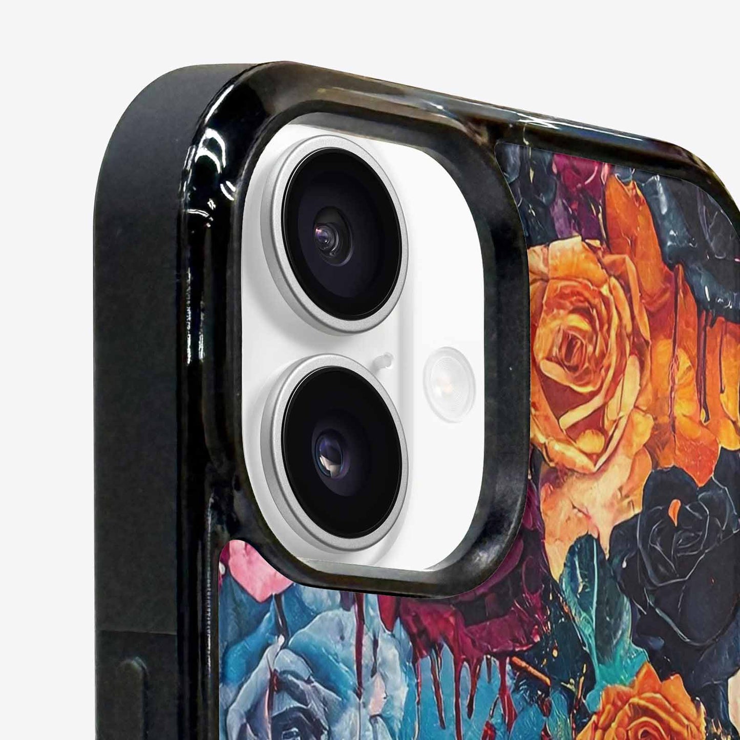 iPhone 16 Plus Case — Gothic Rose Gothic Roses Pattern Hundreds, Custom Made Phone Cover
