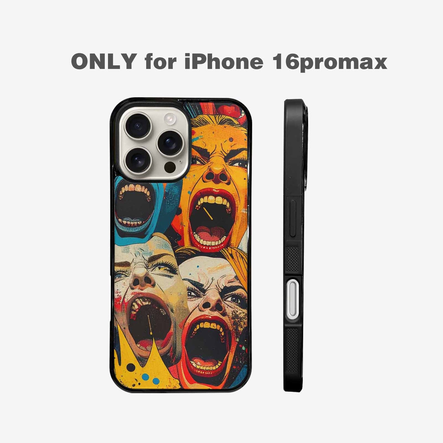 iPhone 16 Pro Max Case — Comic Book Scream Comic Book Scream, Custom Printed Phone Case
