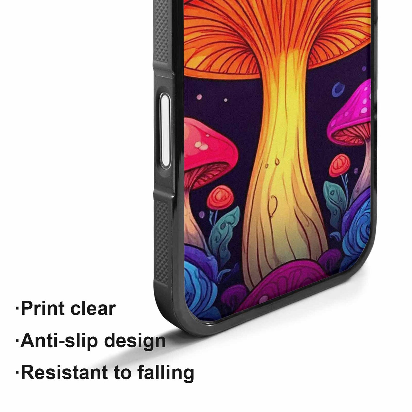 iPhone 17 Case — Psychedelic Mushroom Cartoon Pattern Cartoon Cute, Custom Printed Phone Case