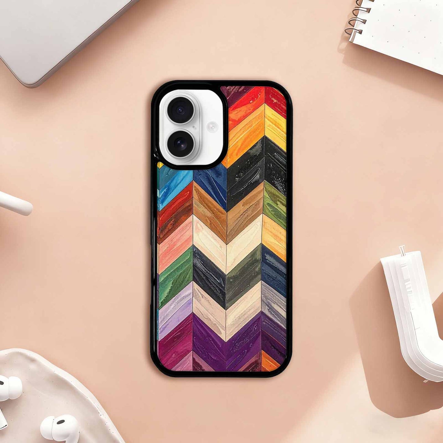 iPhone 17 Case — Progress Pride Flag Color Original Art, Original Design Phone Case