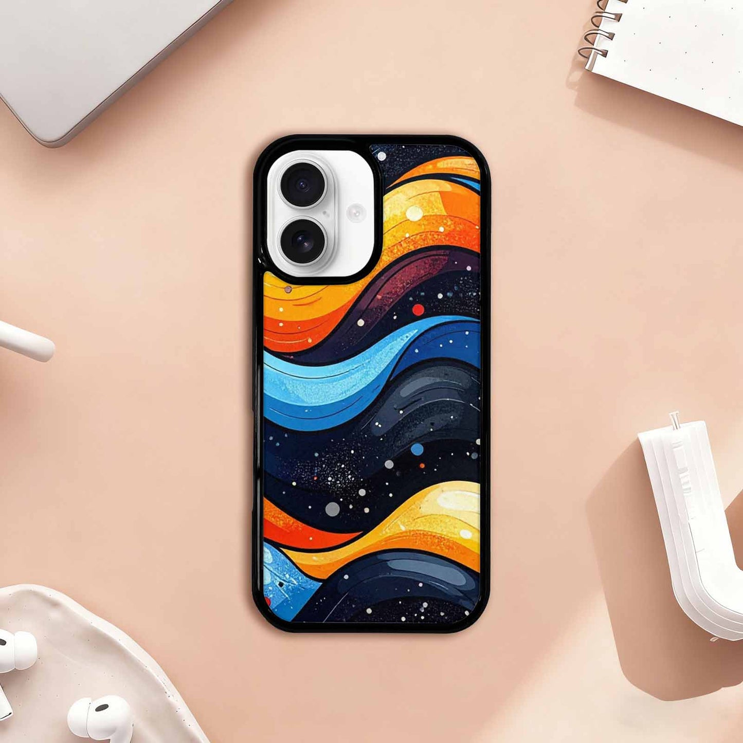 iPhone 17 Case — Glossy Winter Wave Cartoon Cute, Personalized Phone Case