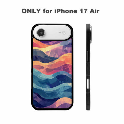 iPhone 17 Air Case — Glowing Camo Wave Camo, Custom Phone Case