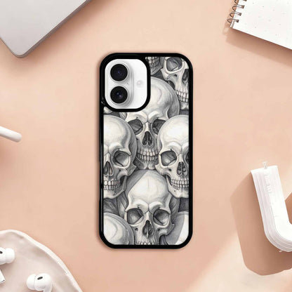iPhone 17 Case — Skull Dark Art Gothic Print Gothic, Unique Phone Case Design