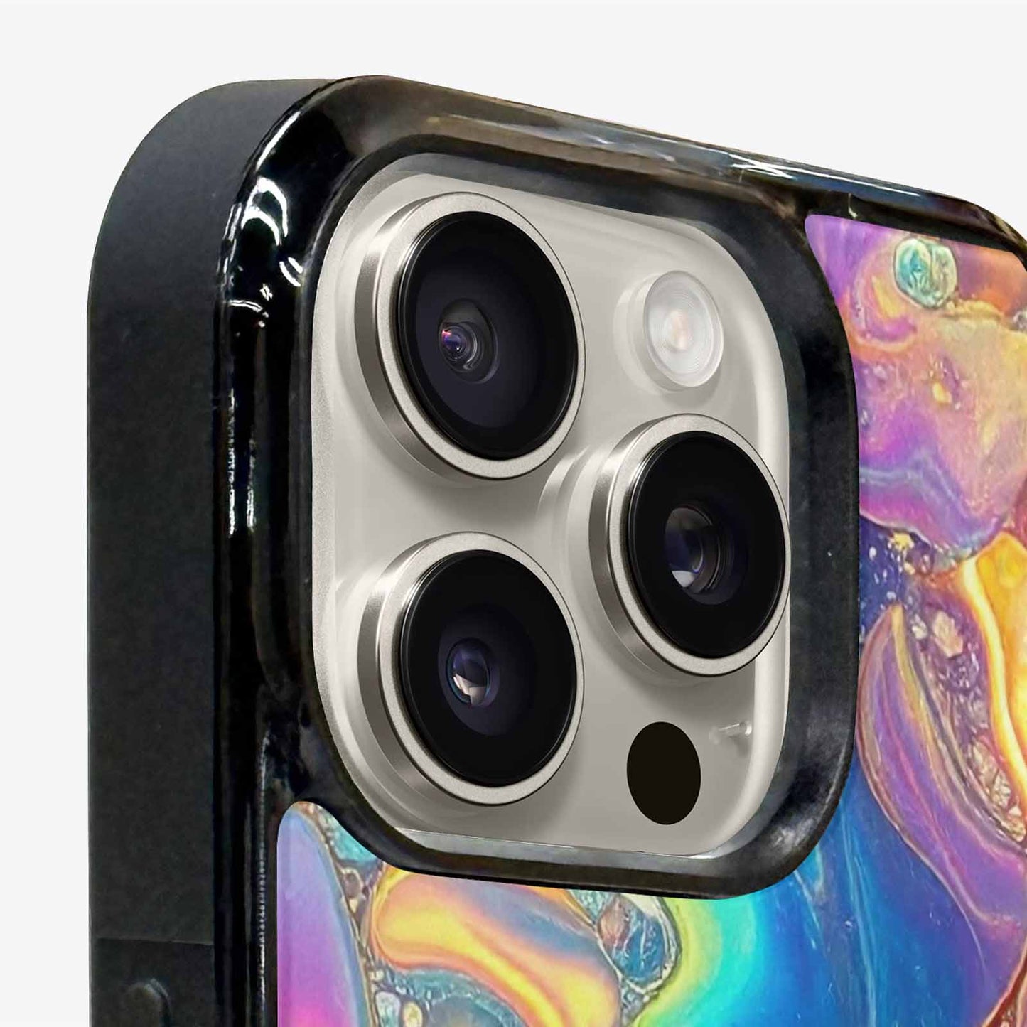 iPhone 15 Pro Max Case — Holographic Iridescent Shimmer Pattern Hundreds Of, Unique Phone Case Design
