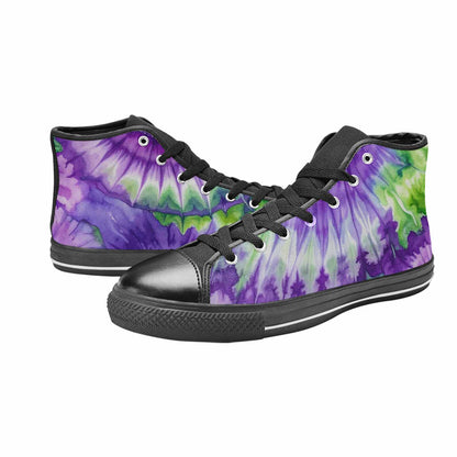 MEN'S Tie Dye - High Top Canvas Dark Academia Sneakers