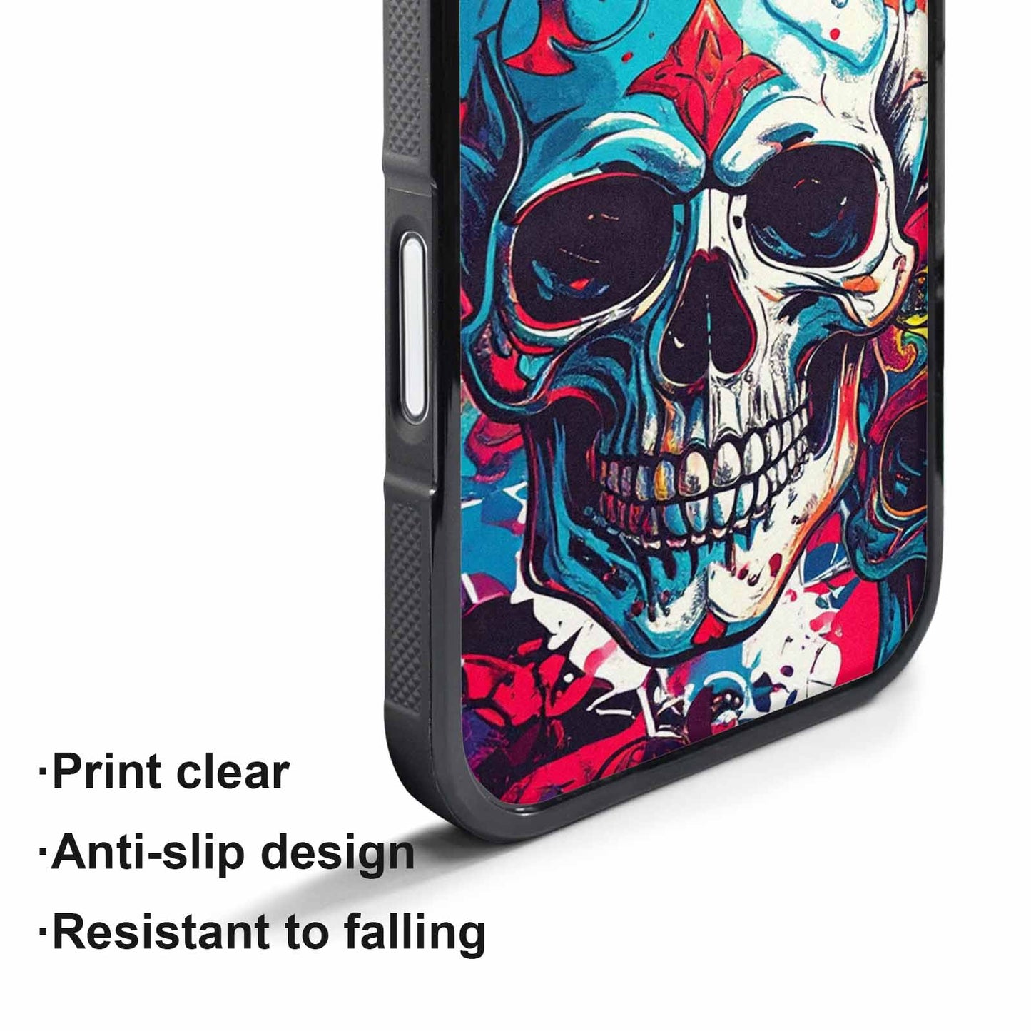 iPhone 17 Air Case — Graffiti Skull Art Seamless Pattern Gothic, Custom Printed Phone Case