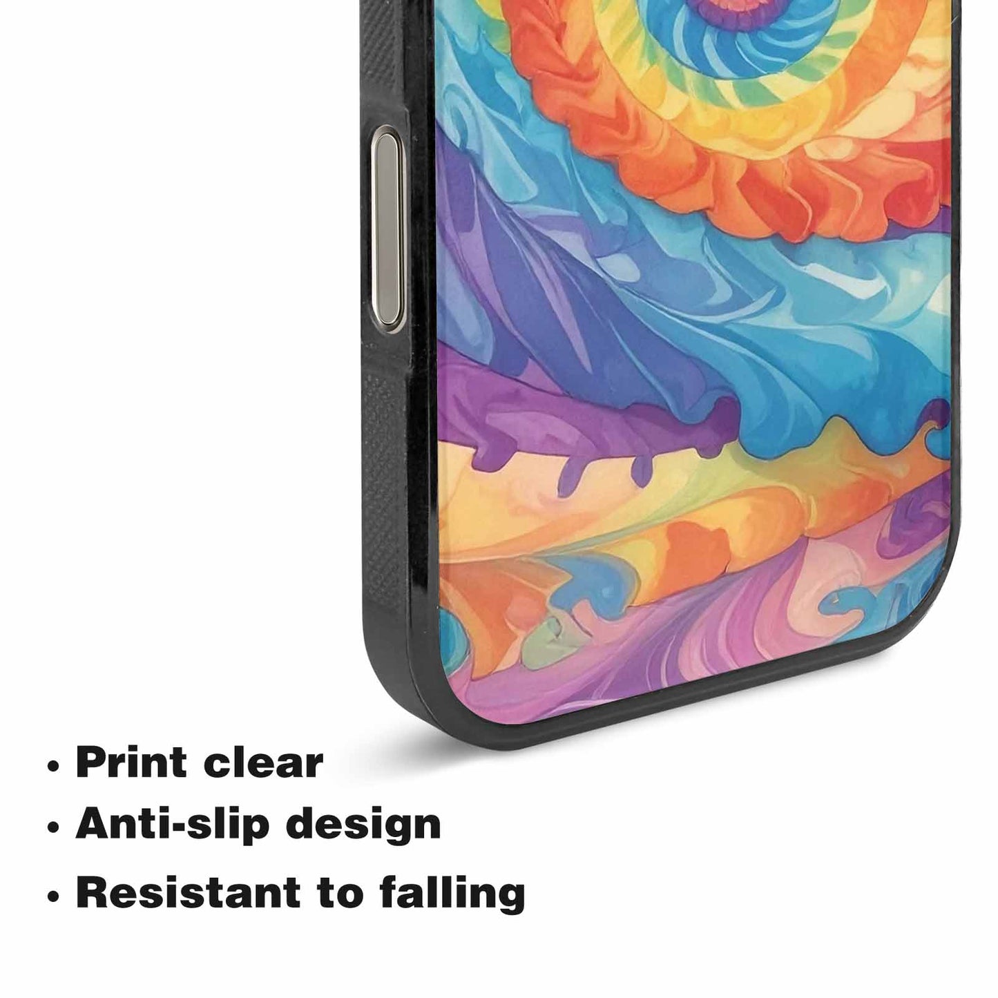 iPhone 16 Pro Max Case — Tie Dye Swirls Tie Dye Swirls, Customized Protective Case