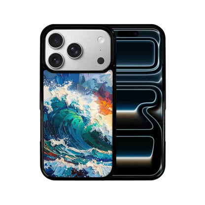 iPhone 17 Pro Case — Wave Crest Splash Wave Crest Watercolor, Custom Made Phone Cover