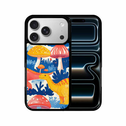 iPhone 17 Pro Case — Vintage Dinosaurs Mushroom Retro Vintage, Custom Designed Case Cover