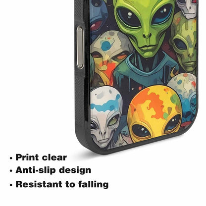 iPhone 16 Pro Case — Aliens Camo Aliens Pattern Hundreds Of, Personalized Phone Case