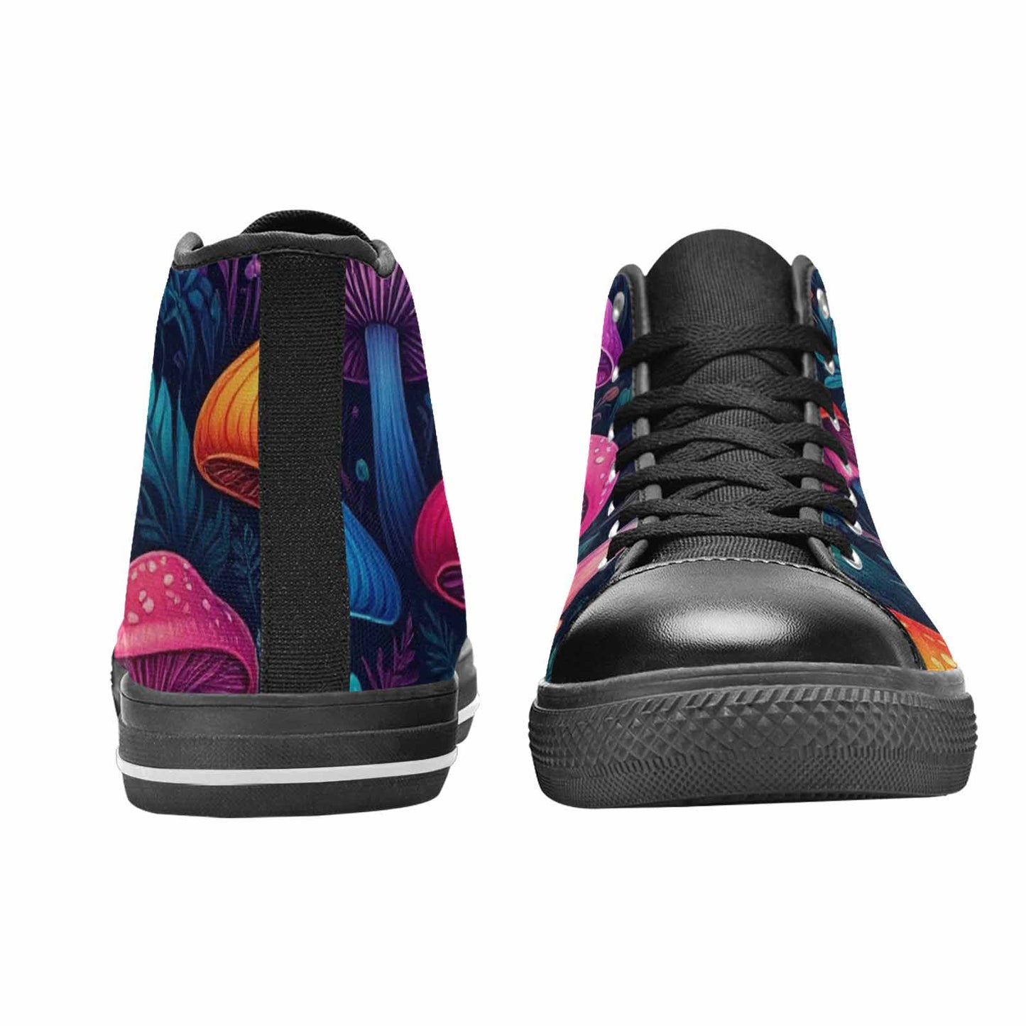 MEN'S Psychedelic Mushroom High Top Canvas Surreal Sneakers