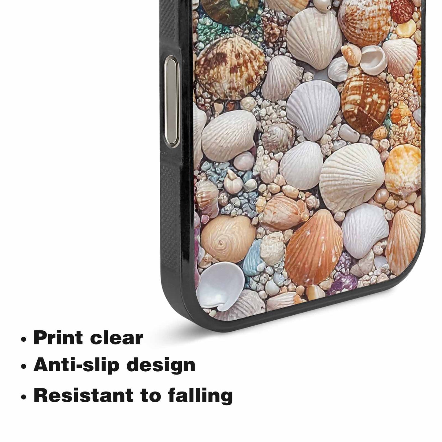 iPhone 16 Pro Case — Seashell Collage Seashell Collage Pattern Hundreds, Custom Printed Phone Case