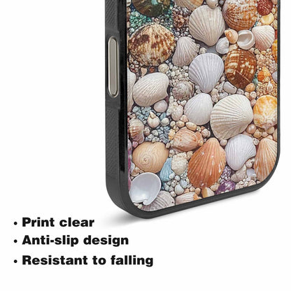 iPhone 16 Pro Case — Seashell Collage Seashell Collage Pattern Hundreds, Custom Printed Phone Case