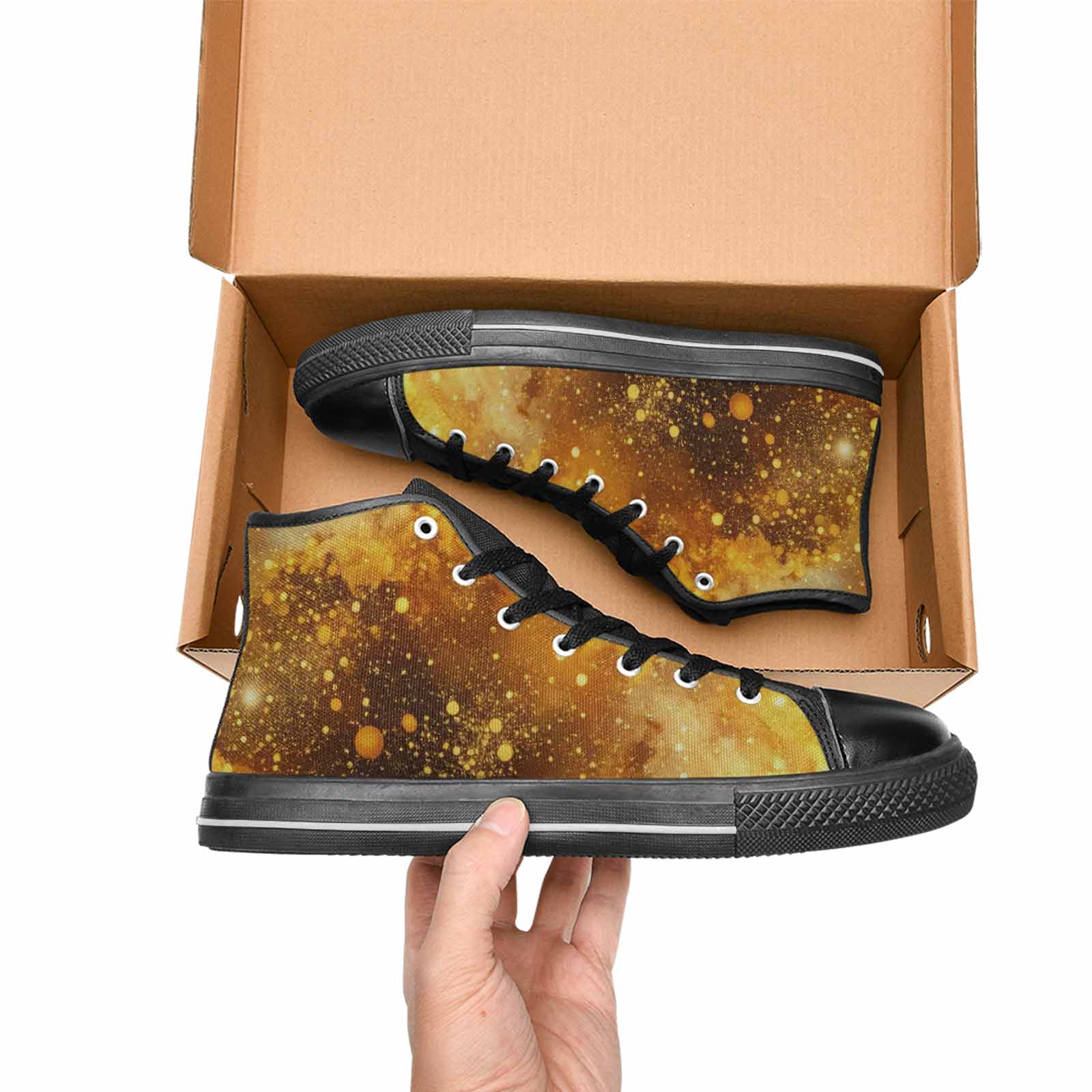 WOMEN'S Galaxy Art - High Top Canvas Dreamcore Custom Shoes