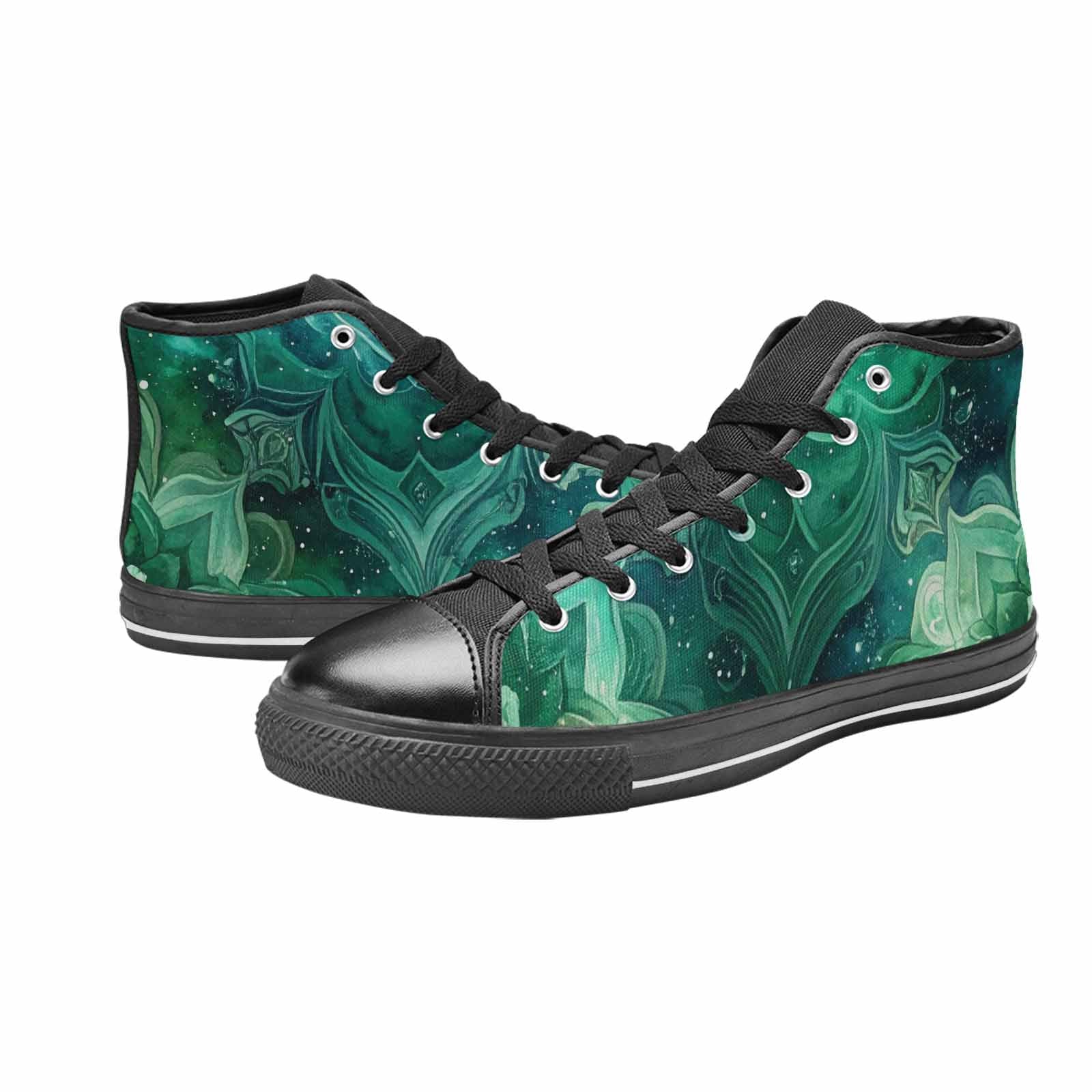 WOMEN'S Galaxy Art - High Top Canvas Vivid Sneakers