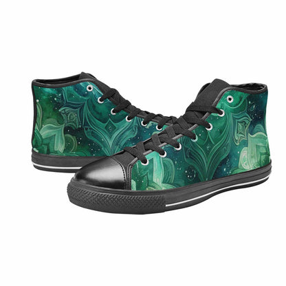 WOMEN'S Galaxy Art - High Top Canvas Vivid Sneakers