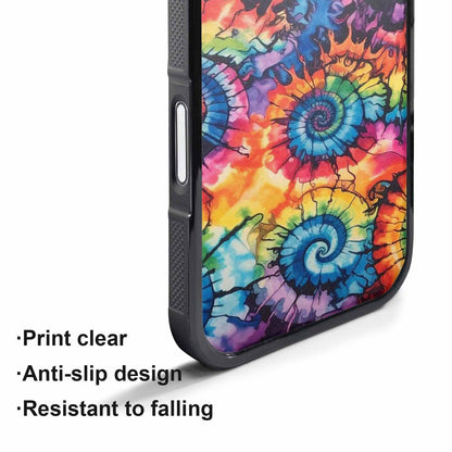 iPhone 17 Pro Max Case — Black &amp; Blue Ink Tie Dye, Custom Print Case Cover