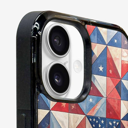 iPhone 16 Case — Small American Flag Stars And Stripes, Personalized Phone Case