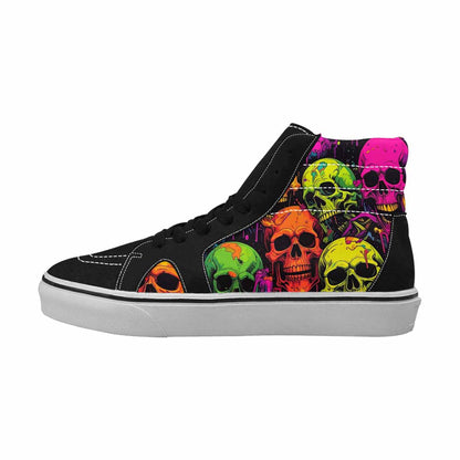 MEN'S Vibrant Camo 1000 S High Top Canvas Wallpaper Art Custom Sneakers