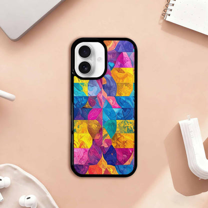 iPhone 17 Case — Pansexual Flag Color Theme Original Art, Personalized Phone Case