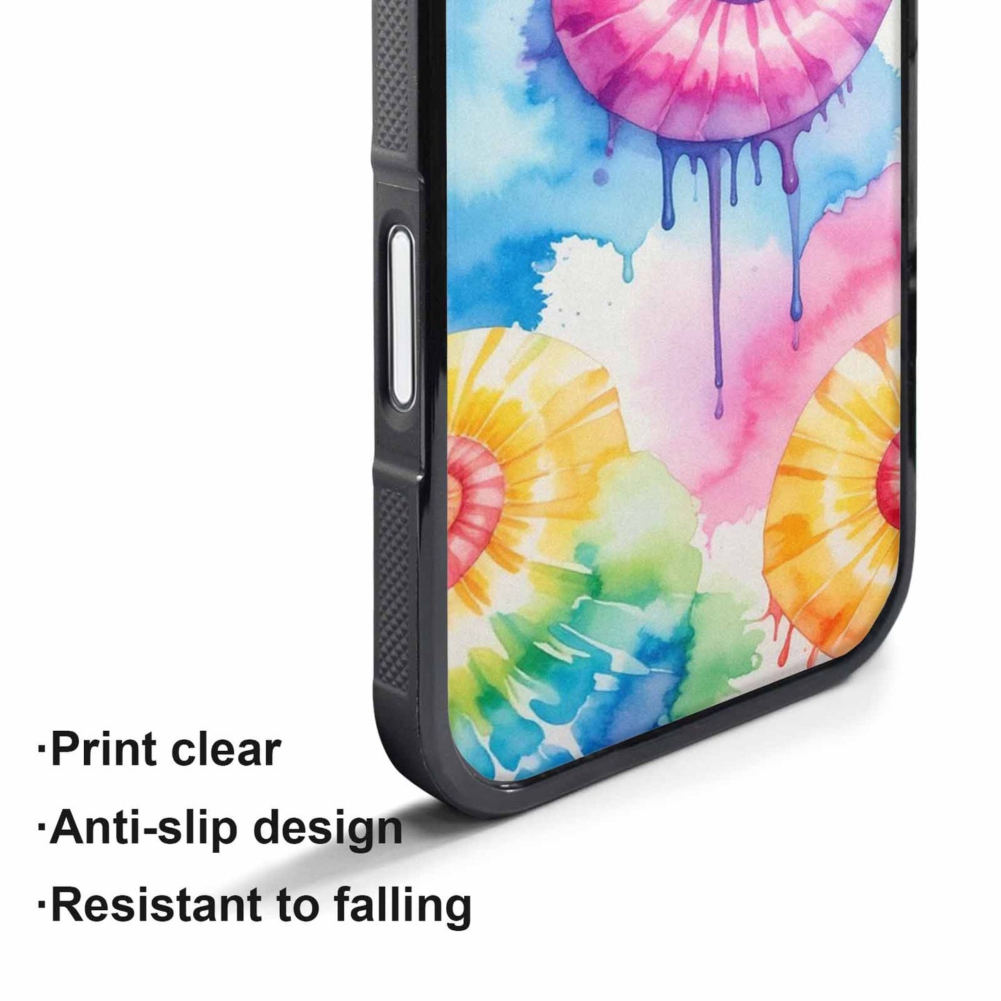 iPhone 17 Pro Max Case — Dripping Tie Dye Spiral Custom Tie, Personalized Phone Case