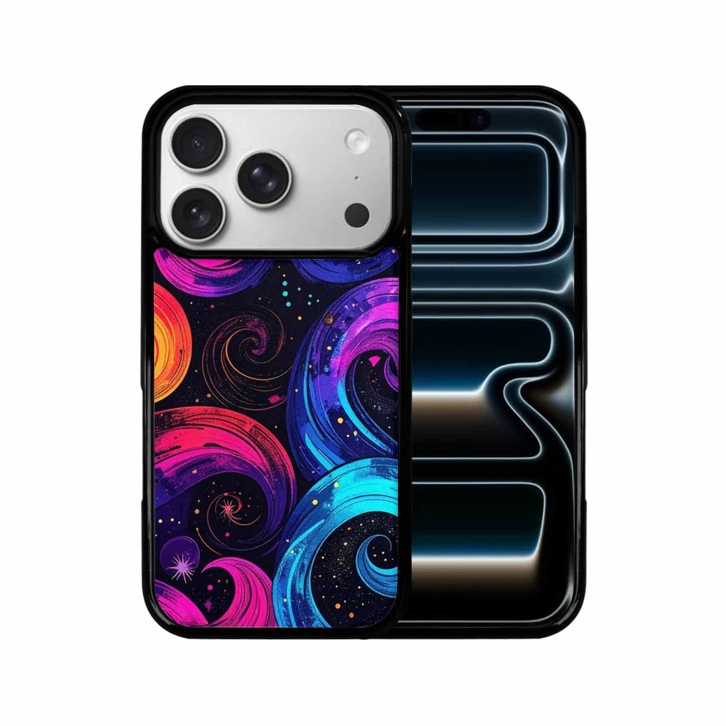 iPhone 17 Pro Case — Rose Galaxy Art Seamless Pattern Galaxy, Customized Protective Case