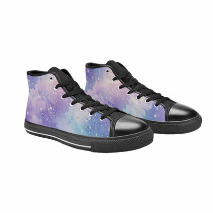 WOMEN'S Galaxy Art - High Top Canvas Surreal Shoes