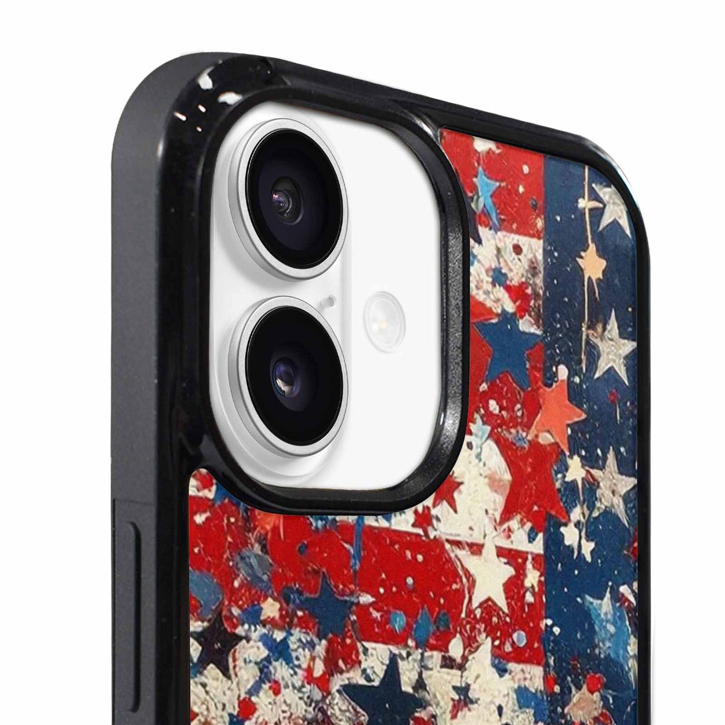 iPhone 17 Case — Patriotic Stars And Stripes Galaxy Space, Custom Art Phone Cover