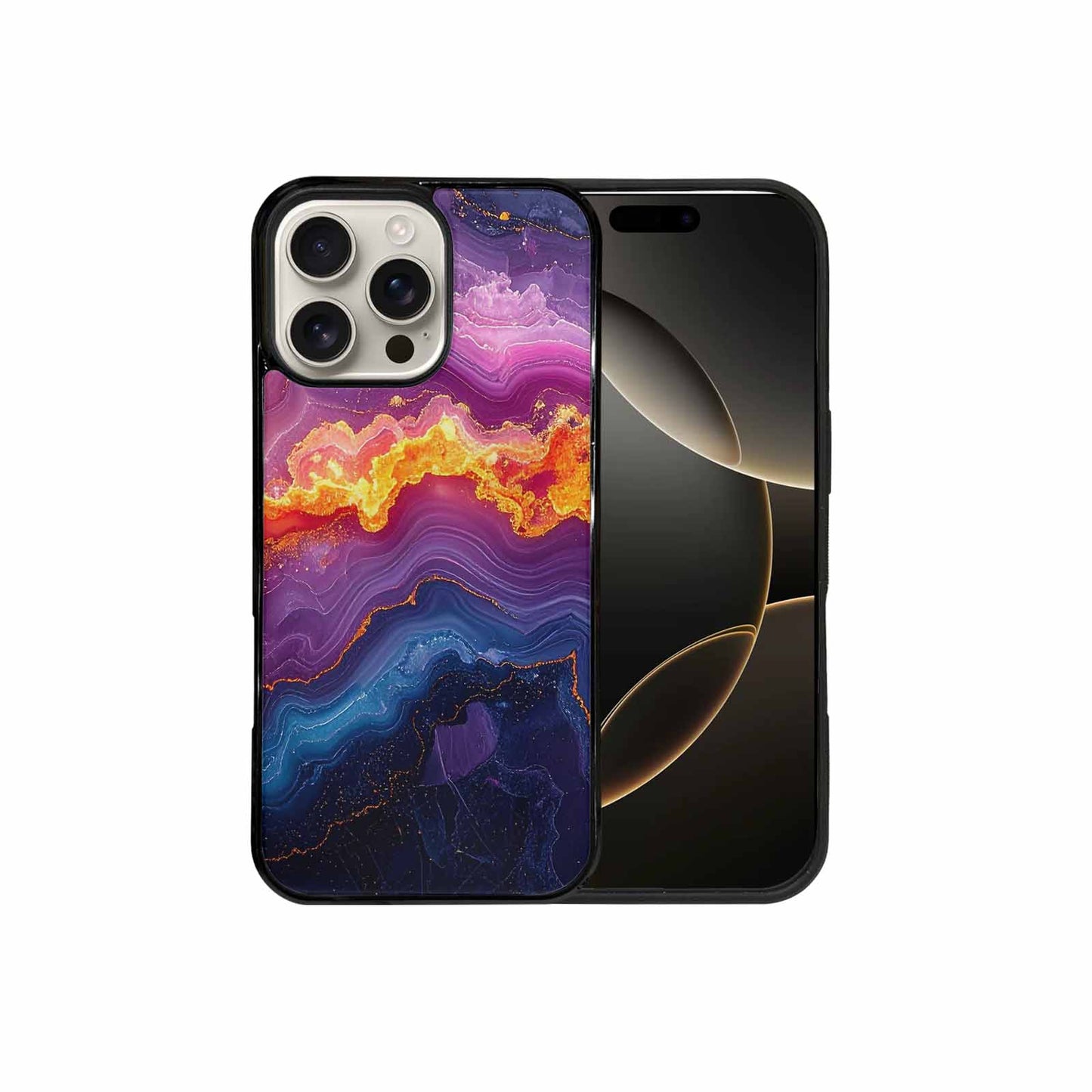 iPhone 16 Pro Max Case — Psychedelic Marble Tessellation, Custom Phone Case