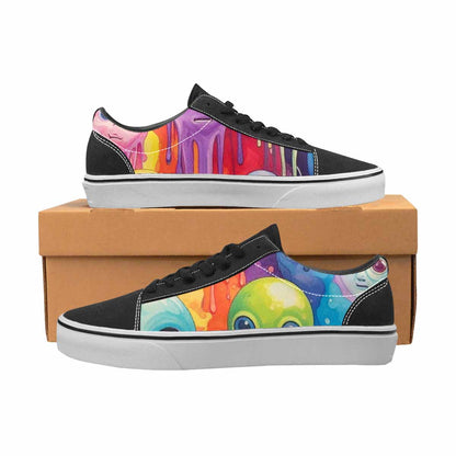 WOMEN'S Aliens  Tie Dye Lace-Up Canvas Dreamcore Shoes
