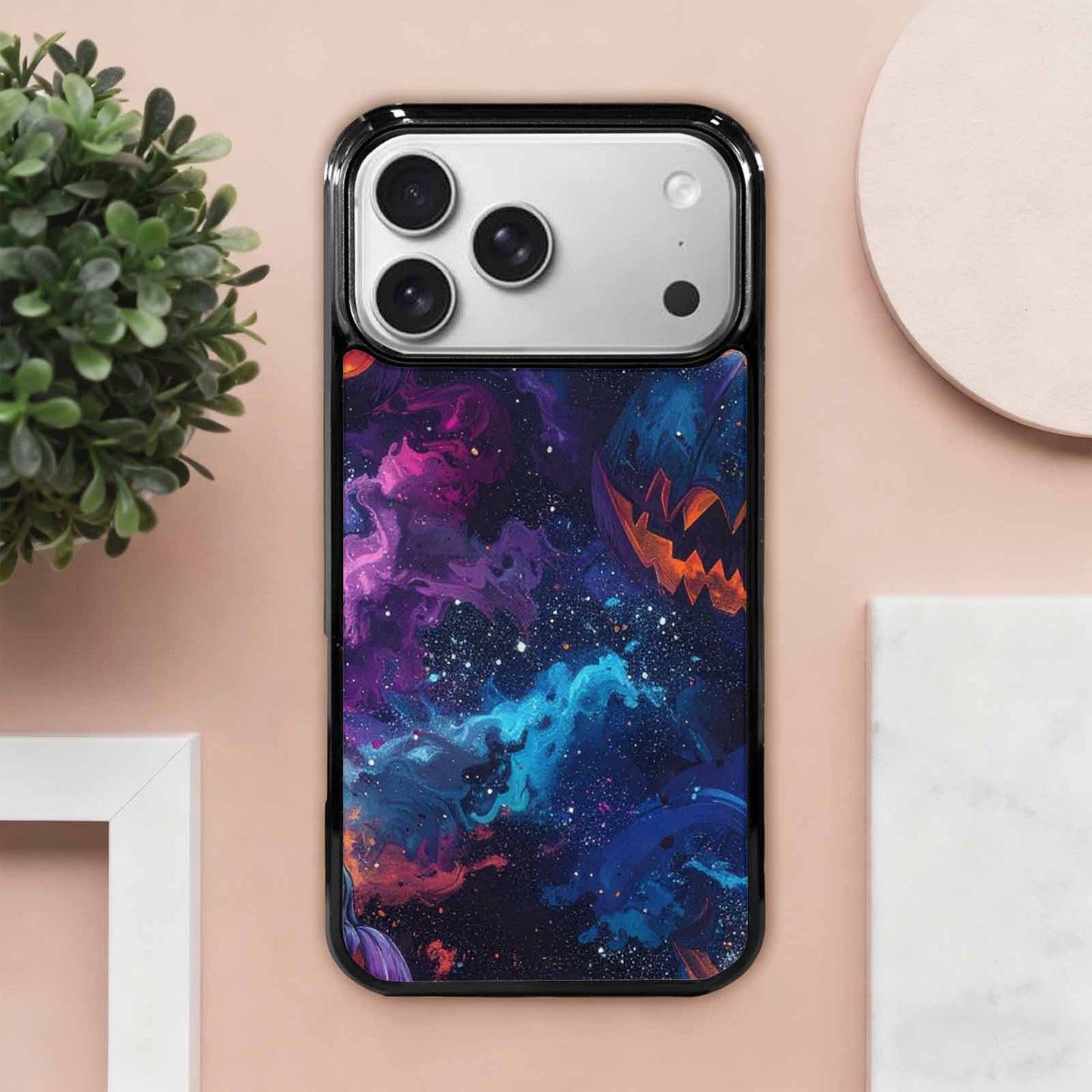 iPhone 17 Pro Max Case — Eamless Repeating Pattern Of Galaxy Space, Custom Phone Case
