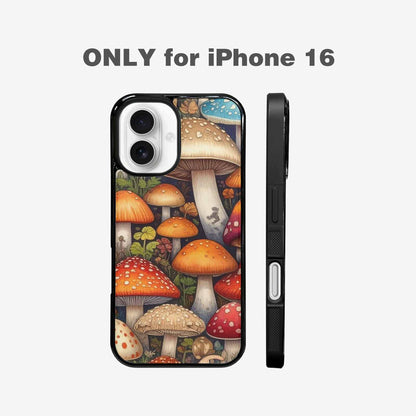 iPhone 16 Case — Mushrooms General Mushrooms Pa, Custom Art Phone Cover