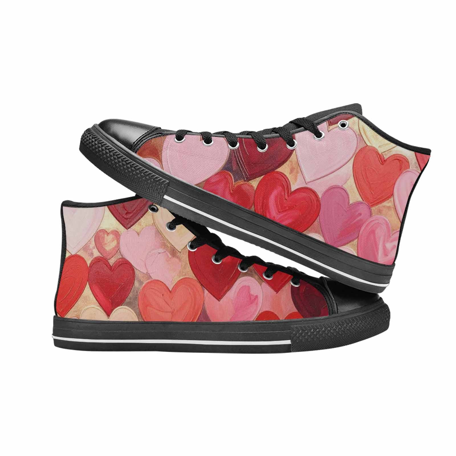 WOMEN'S No Words Or High Top Canvas Surreal Custom Shoes